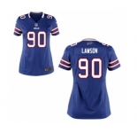 Women's Nike Buffalo Bills #90 Shaq Lawson Royal Blue Team Color NFL Jersey