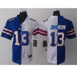 nike women nfl jerseys buffalo bills #13 steve johnson white-blue[nike split]