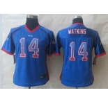 nike women nfl jerseys buffalo bills #14 watkins blue[Elite drift fashion][watkins]