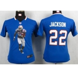 nike women nfl jerseys buffalo bills #22 jackson blue[portrait fashion]