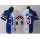 nike women nfl jerseys buffalo bills #3 manuel white-blue[nike split]