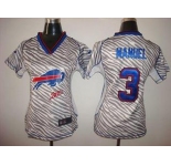 nike women nfl jerseys buffalo bills #3 manuel[fem fan zebra]