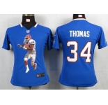 nike women nfl jerseys buffalo bills #34 thomas blue[portrait fashion]