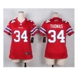 nike women nfl jerseys buffalo bills #34 thurman thomas red[nike]