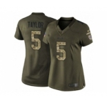 nike women nfl jerseys buffalo bills #5 taylor army green[nike Limited Salute To Service]