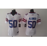 nike women nfl jerseys buffalo bills #50 alonso white[nike]