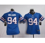 nike women nfl jerseys buffalo bills ##94 williams blue[nike]