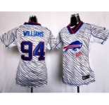 nike women nfl jerseys buffalo bills #94 williams[fem fan zebra]