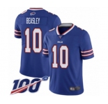 Youth Buffalo Bills #10 Cole Beasley Royal Blue Team Color Vapor Untouchable Limited Player 100th Season Football Jersey