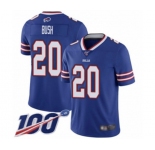 Youth Buffalo Bills #20 Rafael Bush Royal Blue Team Color Vapor Untouchable Limited Player 100th Season Football Jersey
