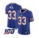 Youth Buffalo Bills #33 Siran Neal Royal Blue Team Color Vapor Untouchable Limited Player 100th Season Football Jersey