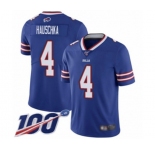 Youth Buffalo Bills #4 Stephen Hauschka Royal Blue Team Color Vapor Untouchable Limited Player 100th Season Football Jersey
