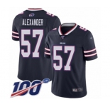 Youth Buffalo Bills #57 Lorenzo Alexander Limited Navy Blue Inverted Legend 100th Season Football Jersey