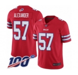 Youth Buffalo Bills #57 Lorenzo Alexander Limited Red Rush Vapor Untouchable 100th Season Football Jersey