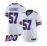 Youth Buffalo Bills #57 Lorenzo Alexander White Vapor Untouchable Limited Player 100th Season Football Jersey