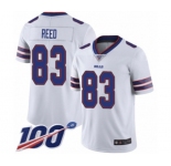 Youth Buffalo Bills #83 Andre Reed White Vapor Untouchable Limited Player 100th Season Football Jersey