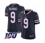 Youth Buffalo Bills #9 Corey Bojorquez Limited Navy Blue Inverted Legend 100th Season Football Jersey