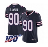 Youth Buffalo Bills #90 Shaq Lawson Limited Navy Blue Inverted Legend 100th Season Football Jersey
