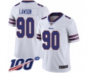 Youth Buffalo Bills #90 Shaq Lawson White Vapor Untouchable Limited Player 100th Season Football Jersey