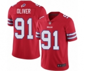 Youth Buffalo Bills #91 Ed Oliver Limited Red Rush Vapor Untouchable Football Jersey