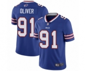 Youth Buffalo Bills #91 Ed Oliver Royal Blue Team Color Vapor Untouchable Limited Player Football Jersey