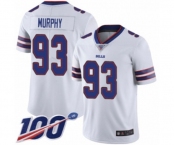 Youth Buffalo Bills #93 Trent Murphy White Vapor Untouchable Limited Player 100th Season Football Jersey