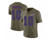 Youth Nike Buffalo Bills #10 Deonte Thompson Limited Olive 2017 Salute to Service NFL Jersey