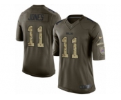 Youth Nike Buffalo Bills #11 Zay Jones Limited Green Salute to Service NFL Jersey