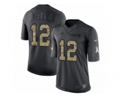 Youth Nike Buffalo Bills #12 Jim Kelly Limited Black 2016 Salute to Service NFL Jersey