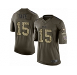 Youth Nike Buffalo Bills #15 Brandon Tate Limited Green Salute to Service NFL Jersey