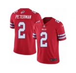 Youth Nike Buffalo Bills #2 Nathan Peterman Limited Red Rush NFL Jersey