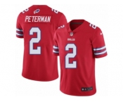 Youth Nike Buffalo Bills #2 Nathan Peterman Limited Red Rush NFL Jersey