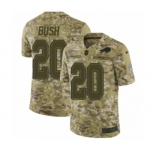 Youth Nike Buffalo Bills #20 Rafael Bush Limited Camo 2018 Salute to Service NFL Jersey