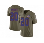 Youth Nike Buffalo Bills #20 Shareece Wright Limited Olive 2017 Salute to Service NFL Jersey