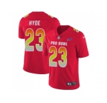 Youth Nike Buffalo Bills #23 Micah Hyde Red Stitched NFL Limited AFC 2018 Pro Bowl Jersey