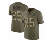 Youth Nike Buffalo Bills #25 LeSean McCoy Limited Olive Camo 2017 Salute to Service NFL Jersey