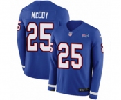 Youth Nike Buffalo Bills #25 LeSean McCoy Limited Royal Blue Therma Long Sleeve NFL Jersey