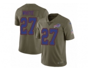 Youth Nike Buffalo Bills #27 TreDavious White Limited Olive 2017 Salute to Service NFL Jersey