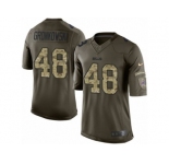 Youth Nike Buffalo Bills #48 Glenn Gronkowski Limited Green Salute to Service NFL Jersey