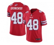 Youth Nike Buffalo Bills #48 Glenn Gronkowski Limited Red Rush NFL Jersey