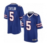 Youth Nike Buffalo Bills #5 Tyrod Taylor Royal Blue Team Color NFL Jersey
