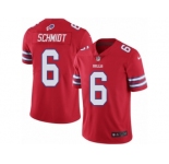 Youth Nike Buffalo Bills #6 Colton Schmidt Limited Red Rush NFL Jersey