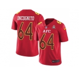 Youth Nike Buffalo Bills #64 Richie Incognito Red Stitched NFL Limited AFC 2017 Pro Bowl Jersey