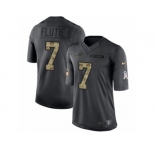Youth Nike Buffalo Bills #7 Doug Flutie Limited Black 2016 Salute to Service NFL Jersey