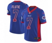 Youth Nike Buffalo Bills #7 Doug Flutie Limited Royal Blue Rush Drift Fashion NFL Jersey