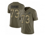 Youth Nike Buffalo Bills #73 Dion Dawkins Limited Olive Camo 2017 Salute to Service NFL Jersey