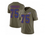 Youth Nike Buffalo Bills #75 Eddie Yarbrough Limited Olive 2017 Salute to Service NFL Jersey