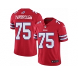 Youth Nike Buffalo Bills #75 Eddie Yarbrough Limited Red Rush Vapor Untouchable NFL Jersey