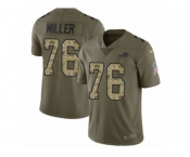 Youth Nike Buffalo Bills #76 John Miller Limited Olive Camo 2017 Salute to Service NFL Jersey