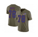 Youth Nike Buffalo Bills #78 Bruce Smith Limited Olive 2017 Salute to Service NFL Jersey